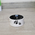 Accesorios para mascotas Nuevo cuenco de perros de mascota de cerámica